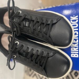 Birkenstock Men's Black Leather Sneakers